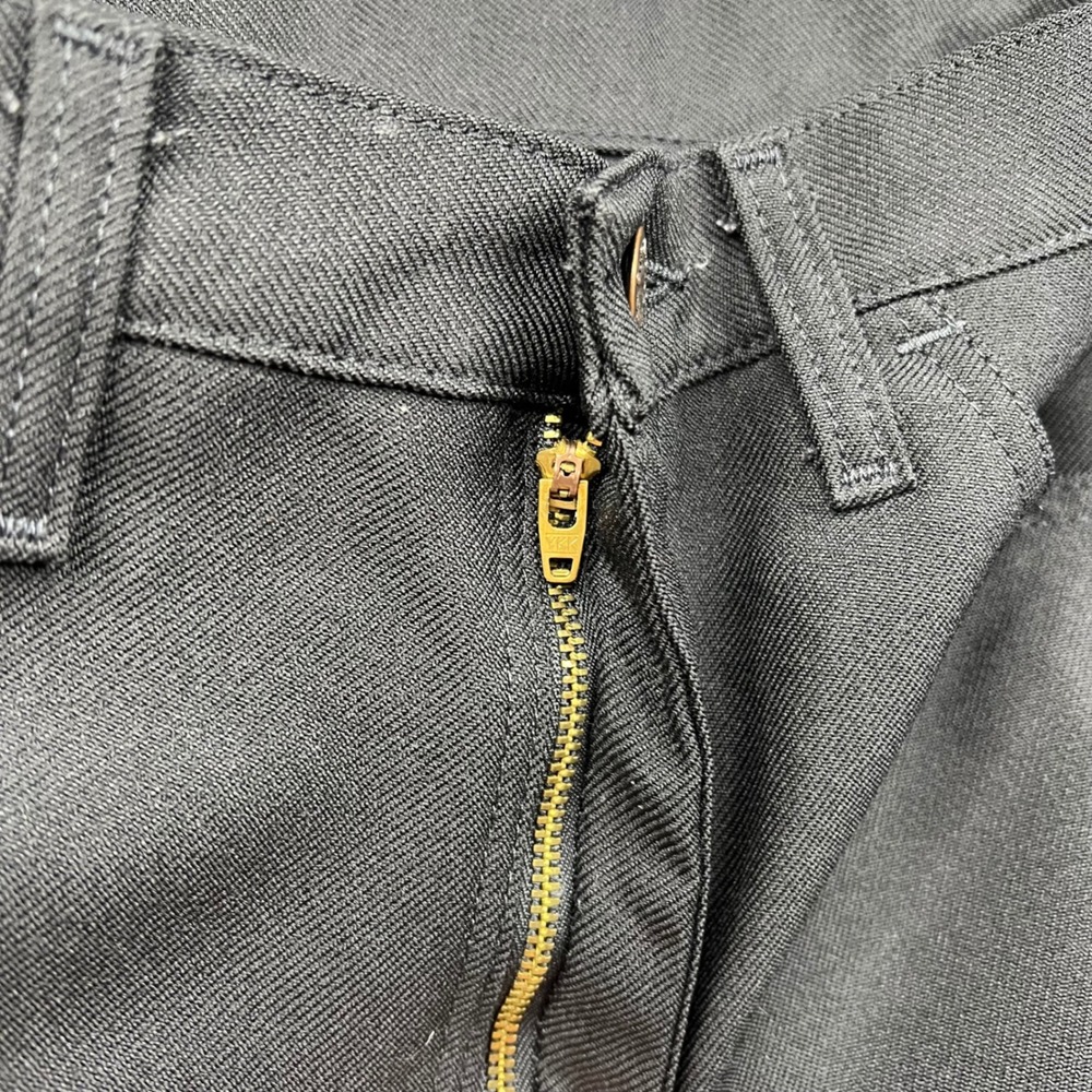 Wrangler Wrancher Dress Jeans Mens 30 Black Fits 30x27 Bootcut Twill - Picture 10 of 14